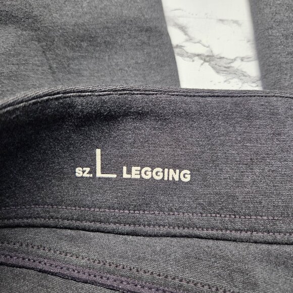 Loft Outlet Large Dark Gray Pull On Casual Mid Rise Ankle Leggings - Picture 10 of 11